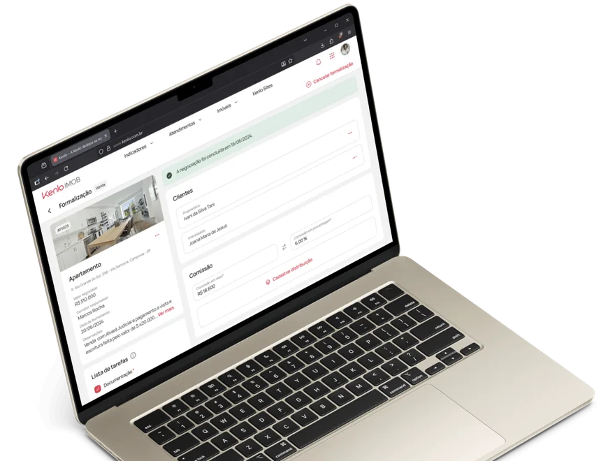 Screen from Kenlo's formalization project showing contract management interface